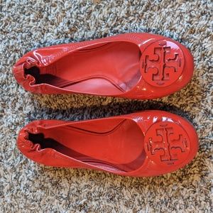 Tory Burch Red Flats